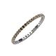 3 - Joyce 1.50 mm Smoky Quartz Eternity Band 