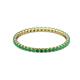 2 - Joyce 1.50 mm Emerald Eternity Band 