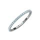 3 - Joyce 1.50 mm Aquamarine Eternity Band 
