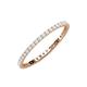 3 - Joyce 1.50 mm White Sapphire Eternity Band 