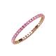 3 - Joyce 1.50 mm Pink Sapphire Eternity Band 