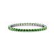 1 - Joyce 1.50 mm Green Garnet Eternity Band 