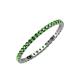 3 - Joyce 1.50 mm Green Garnet Eternity Band 