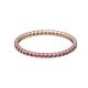 2 - Joyce 1.50 mm Pink Tourmaline Eternity Band 