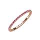 3 - Joyce 1.50 mm Pink Tourmaline Eternity Band 