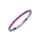 3 - Joyce 1.50 mm Amethyst Eternity Band 
