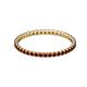 2 - Joyce 1.50 mm Red Garnet Eternity Band 
