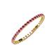 3 - Joyce 1.50 mm Rhodolite Garnet Eternity Band 