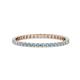1 - Joyce 1.50 mm Aquamarine Eternity Band 