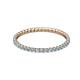 2 - Joyce 1.50 mm Aquamarine Eternity Band 