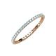 3 - Joyce 1.50 mm Aquamarine Eternity Band 