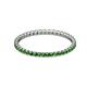 2 - Joyce 1.50 mm Green Garnet Eternity Band 