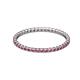 2 - Joyce 1.50 mm Pink Tourmaline Eternity Band 