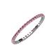 3 - Joyce 1.50 mm Pink Tourmaline Eternity Band 
