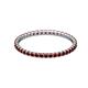 2 - Joyce 1.50 mm Red Garnet Eternity Band 