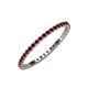 3 - Joyce 1.50 mm Red Garnet Eternity Band 