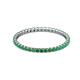2 - Joyce 1.50 mm Emerald Eternity Band 