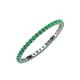 3 - Joyce 1.50 mm Emerald Eternity Band 