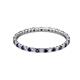 2 - Joyce 1.50 mm Blue Sapphire and Diamond Eternity Band 