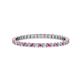 1 - Joyce 1.50 mm Pink Sapphire and Diamond Eternity Band 