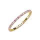 3 - Joyce 1.50 mm Pink Sapphire and Diamond Eternity Band 