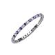 3 - Joyce 1.50 mm Iolite and Diamond Eternity Band 