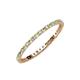 3 - Joyce 1.50 mm Peridot and Diamond Eternity Band 