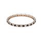2 - Joyce 1.50 mm Black and White Diamond Eternity Band 