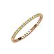 3 - Joyce 1.50 mm Yellow and White Diamond Eternity Band 