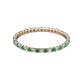 2 - Joyce 1.50 mm Emerald and Diamond Eternity Band 