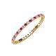 3 - Joyce 1.50 mm Ruby and Diamond Eternity Band 