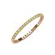 3 - Joyce 1.50 mm Yellow Sapphire and Diamond Eternity Band 