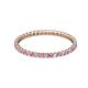 2 - Joyce 1.50 mm Pink Sapphire and Diamond Eternity Band 