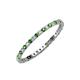 3 - Joyce 1.50 mm Green Garnet and Diamond Eternity Band 
