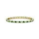 1 - Joyce 1.50 mm Green Garnet and Diamond Eternity Band 