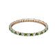 2 - Joyce 1.50 mm Green Garnet and Diamond Eternity Band 