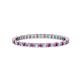 1 - Joyce 1.50 mm Amethyst and Diamond Eternity Band 