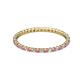 2 - Joyce 1.50 mm Rhodolite Garnet and Diamond Eternity Band 