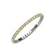 3 - Joyce 1.50 mm Yellow Sapphire and Diamond Eternity Band 