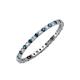 3 - Joyce 1.50 mm Blue and White Diamond Eternity Band 