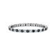 1 - Joyce 1.50 mm London Blue Topaz and Diamond Eternity Band 