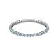 2 - Joyce 1.50 mm Aquamarine and Diamond Eternity Band 