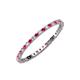 3 - Joyce 1.50 mm Ruby and Diamond Eternity Band 