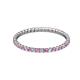 2 - Joyce 1.50 mm Pink Sapphire and Diamond Eternity Band 