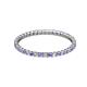 2 - Joyce 1.50 mm Tanzanite and Diamond Eternity Band 