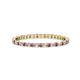 1 - Joyce 1.50 mm Pink Tourmaline and Diamond Eternity Band 