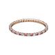 2 - Joyce 1.50 mm Pink Tourmaline and Diamond Eternity Band 