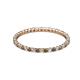 2 - Joyce 1.50 mm Smoky Quartz and Diamond Eternity Band 
