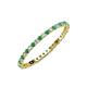3 - Joyce 1.50 mm Emerald and Diamond Eternity Band 