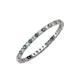 3 - Joyce 1.50 mm Diamond and Lab Created Alexandrite Eternity Band 